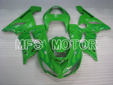 Kawasaki NINJA ZX6R 2005-2006 Injection ABS Fairing - Flame - Green - MFS3772